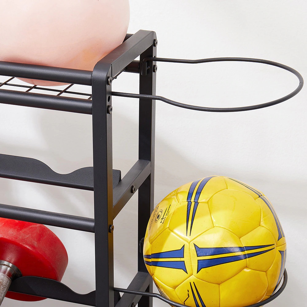 4 Tier Metal Storage Rack With Rolling Wheels